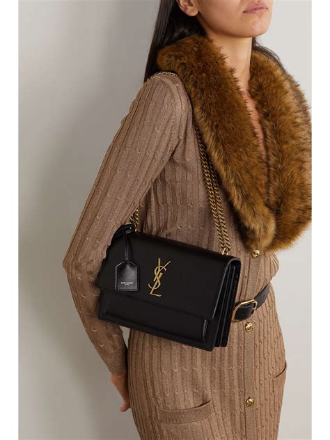 ysl sunrise bag|SAINT LAURENT Sunset medium leather shoulder bag .